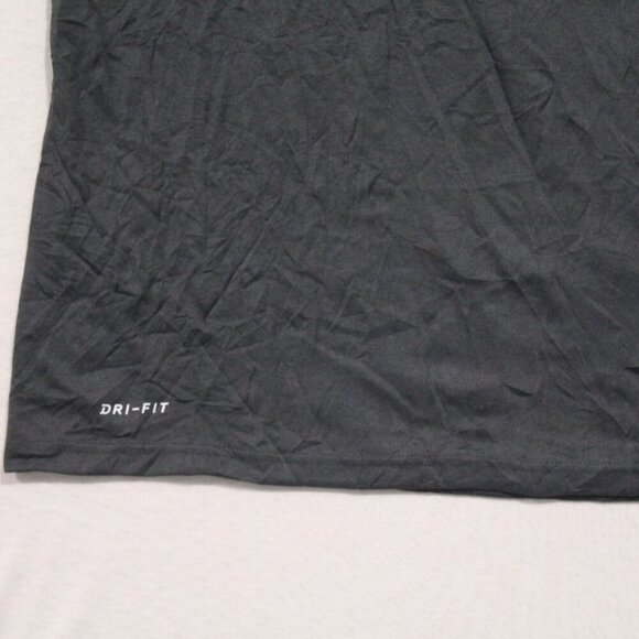The Nike Tee Men Black Tee Shirt Short Sleeve Running Dri Fit Size XLT - Picture 3 of 8
